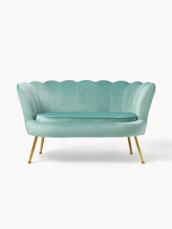 Sofa De Terciopelo Oyster (2 Plazas)