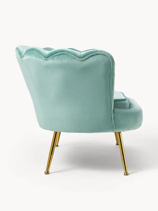 Sofa De Terciopelo Oyster (2 Plazas)