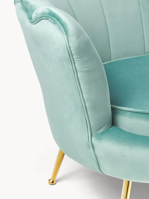 Sofa De Terciopelo Oyster (2 Plazas)