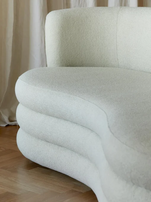 Sofa En Tejido Boucle De Diseno Solomon (3 Plazas)