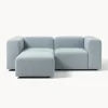 Sofa Modular Boucle Lena (3 Plazas), Con Reposapies