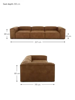Sofa Modular De Cuero Reciclado Lennon (4 Plazas)