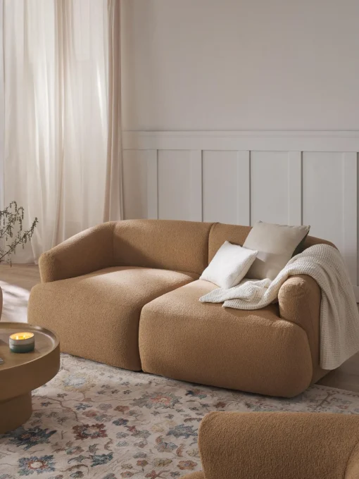 Sofa Modular En Tejido Boucle Sofia (2 Plazas)