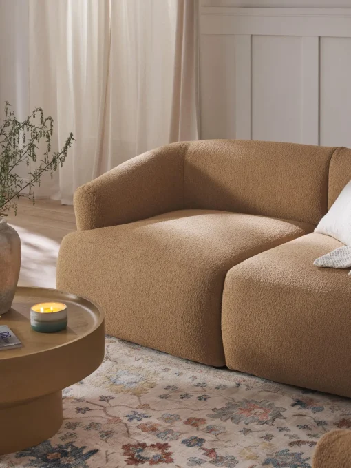Sofa Modular En Tejido Boucle Sofia (2 Plazas)