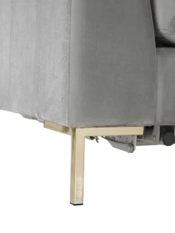 Sofa Rinconera Cama De Terciopelo Luna (3 Plazas), Con Colchon