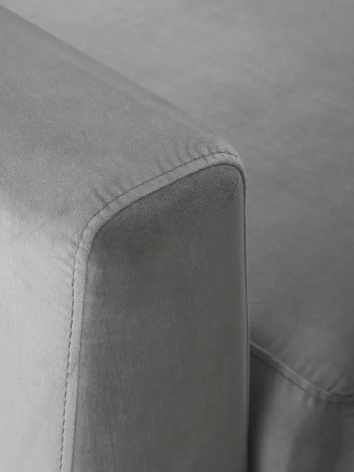 Sofa Rinconera Cama De Terciopelo Luna (3 Plazas), Con Colchon
