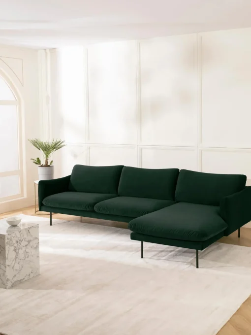 Sofa Rinconera De Terciopelo Moby