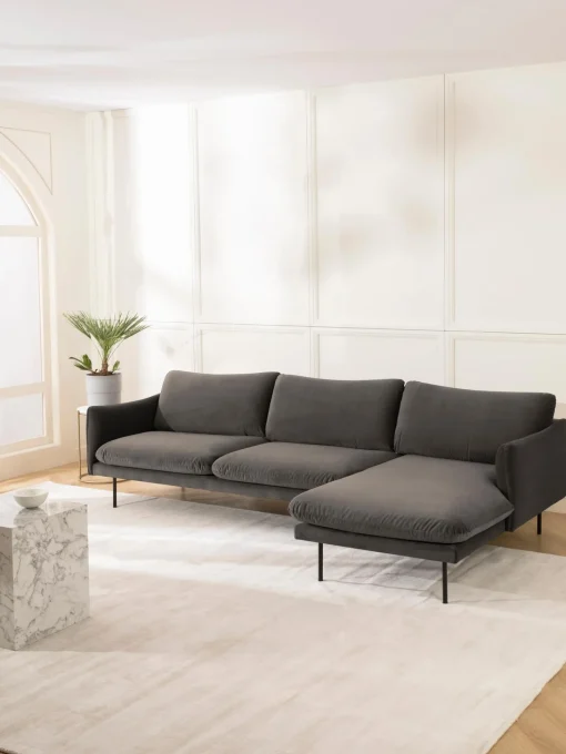 Sofa Rinconera De Terciopelo Moby