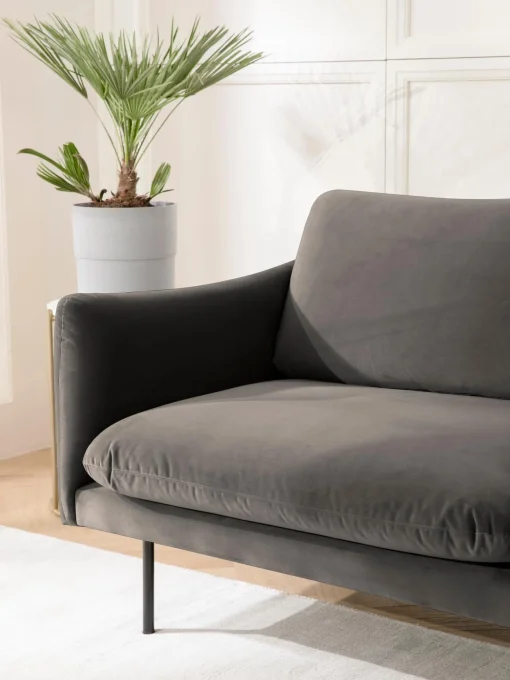 Sofa Rinconera De Terciopelo Moby