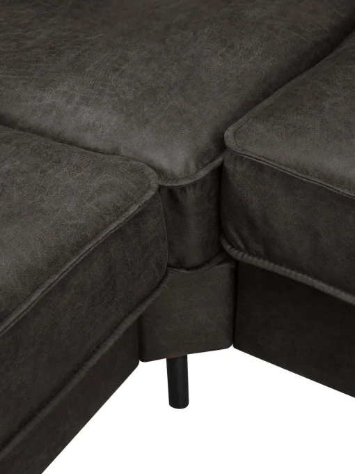 Sofa Rinconera Extra Grande De Cuero Reciclado Hunter