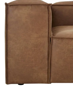 Sofa Rinconera Modular De Cuero Lennon