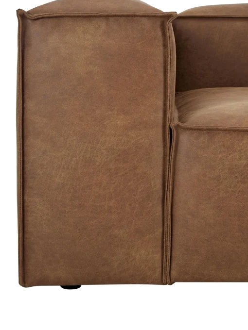 Sofa Rinconera Modular De Cuero Lennon