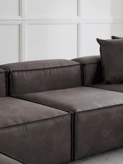 Sofa Rinconera Modular De Cuero Reciclado Lennon
