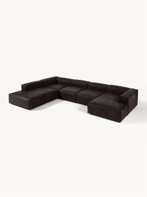 Sofa Rinconera Modular De Cuero Reciclado Lennon