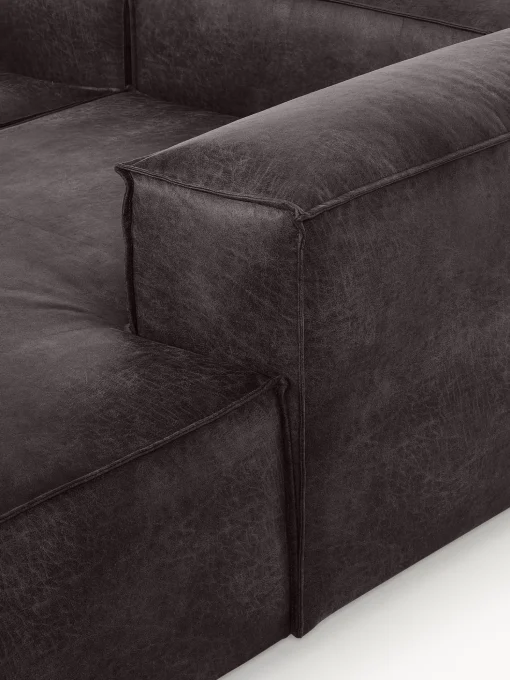 Sofa Rinconera Modular De Cuero Reciclado Lennon