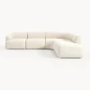 Sofa Rinconera Modular En Tejido Boucle Sofia (4 Plazas)