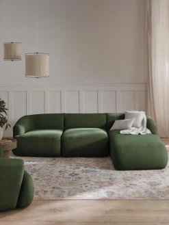 Sofa Rinconera Modular En Tejido Boucle Sofia (3 Plazas)