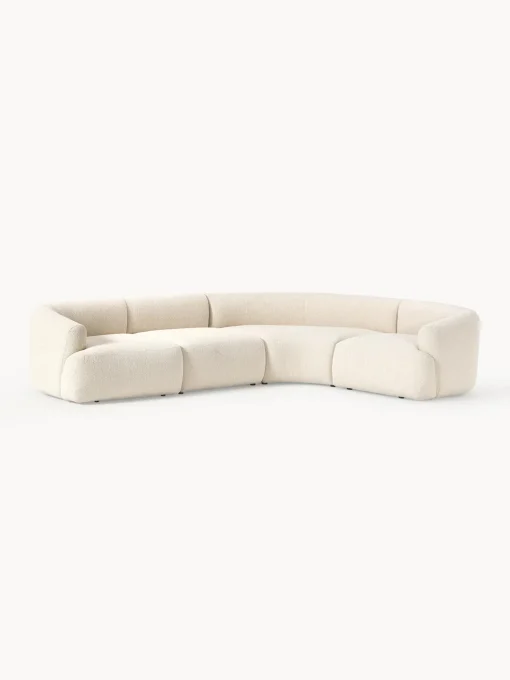 Sofa Rinconera Modular En Tejido Boucle Sofia (4 Plazas)