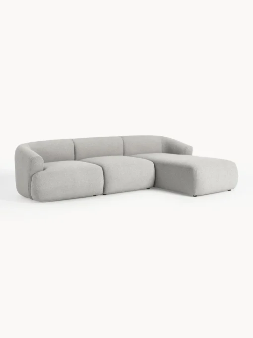 Sofa Rinconera Modular En Tejido Boucle Sofia (3 Plazas)