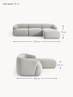 Sofa Rinconera Modular En Tejido Boucle Sofia (3 Plazas)