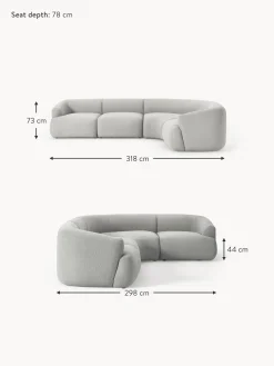Sofa Rinconera Modular En Tejido Boucle Sofia (4 Plazas)