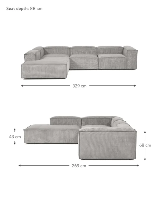 Sofa Rinconera Modular Grande De Pana Lennon
