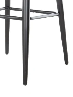 Taburete Alto Con Respaldo De Terciopelo Amy