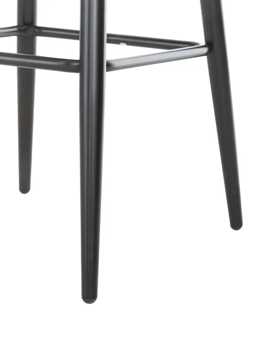 Taburete Alto Con Respaldo De Terciopelo Amy