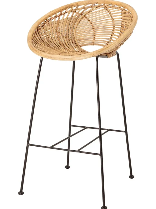Taburete Alto De Ratan Yonne