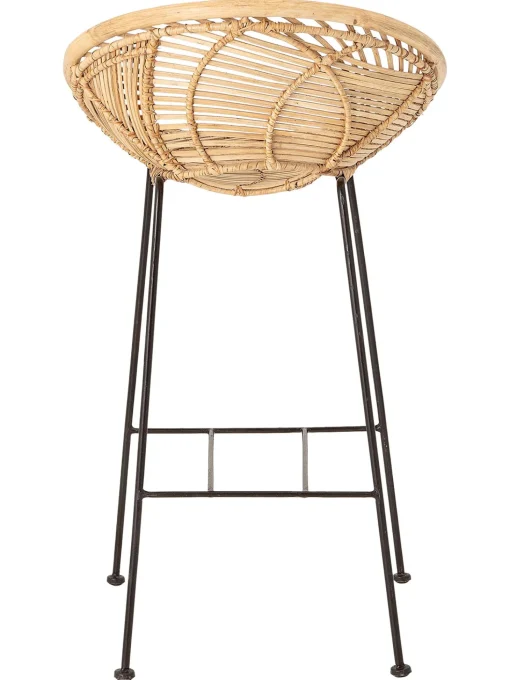 Taburete Alto De Ratan Yonne