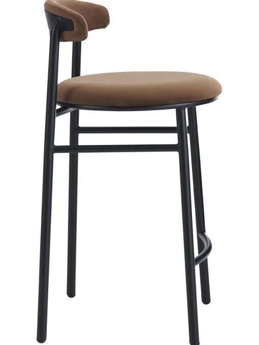 Taburete Alto De Terciopelo Doggi