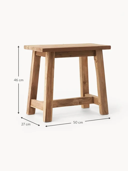 Taburete De Madera De Teca Lawas