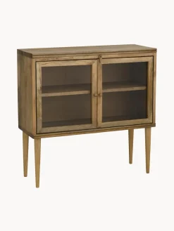 Vitrina De Vidrio Y Madera De Haya Betty