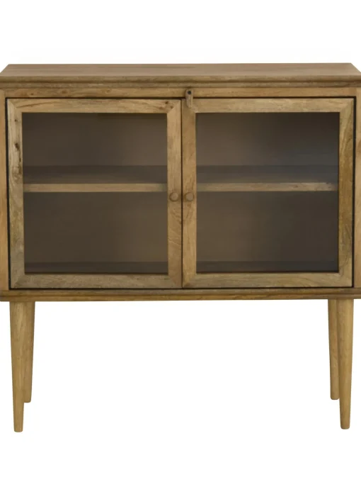 Vitrina De Vidrio Y Madera De Haya Betty