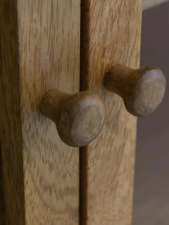 Vitrina De Vidrio Y Madera De Haya Betty