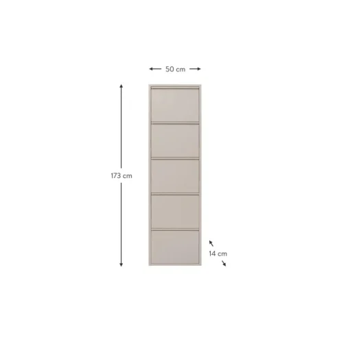 Zapatero De Pared Caruso, Puertas Abatibles