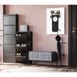 Zapatero De Pared Caruso, Puertas Abatibles
